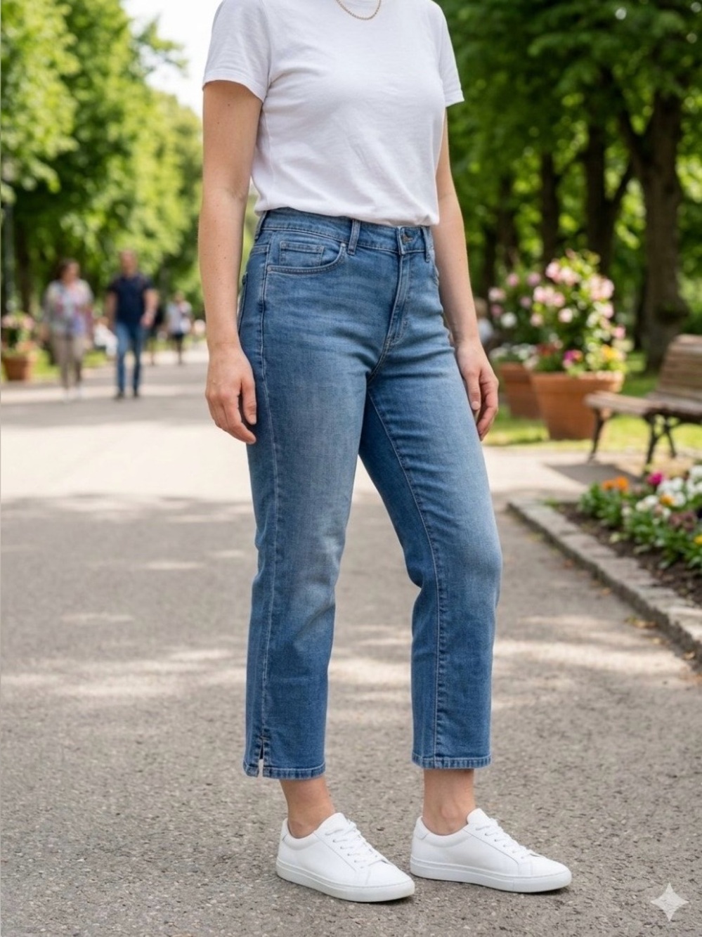 ♥️NWOT Levi Strauss Classic Blue Jean Capris Size 8